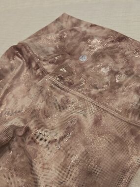 💎RARE Lululemon SPARKLY Rose Gold Leggings